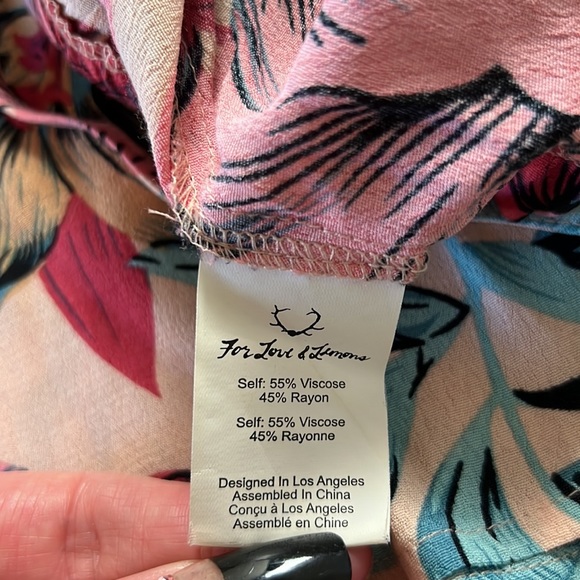 🌸For Love & Lemons Floral Skirt Crop Top Set Size Small - Picture 11 of 12